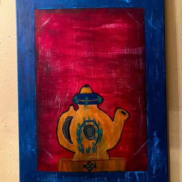 Orig Mixed Media Painting on Canvas Sz 24x36 After the Storm/Love Memories Found - Picture 2 of 2